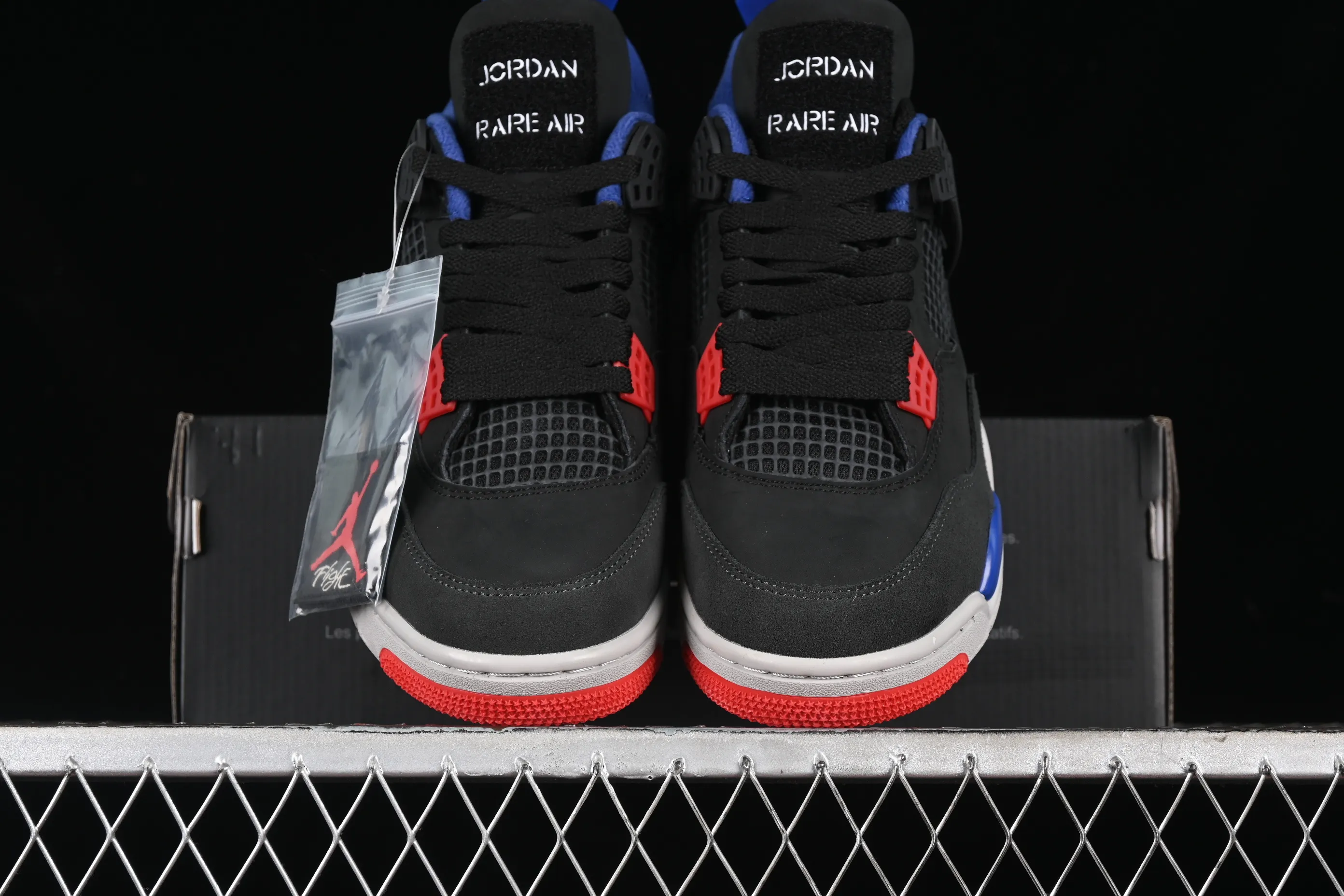 All categories Air Jordan Jordan series basketball shoes Air Jordan 4 Air Jordan 4 Retro "Lase" AJ4 Joe 4 black gray blue color FV5029-003